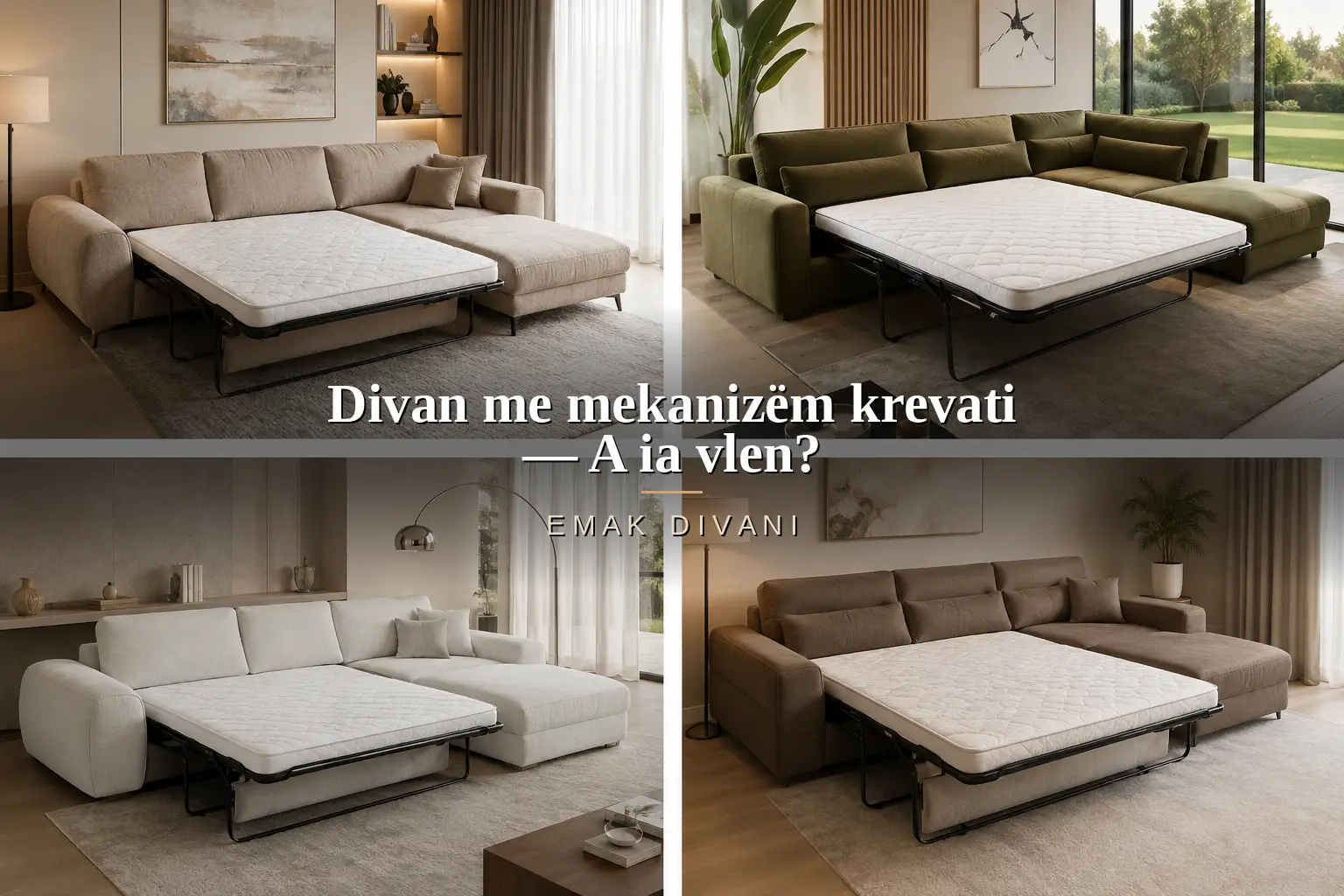 Divan me mekanizem krevati – A ia vlen?