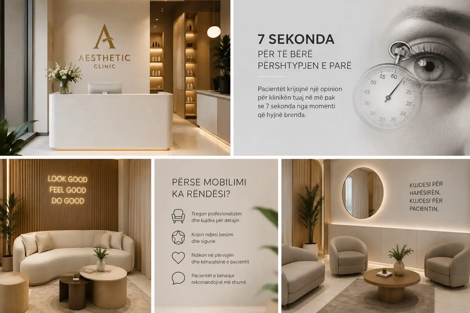 Pacientet krijojne pershtypjen e pare ne vetem 7 sekonda – ja pse mobilimi ka rendesi